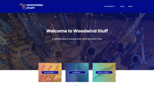 front page of woodwindstuff.com
